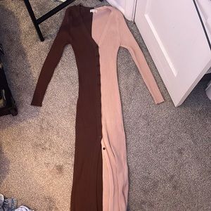 Duo colored sweater dress